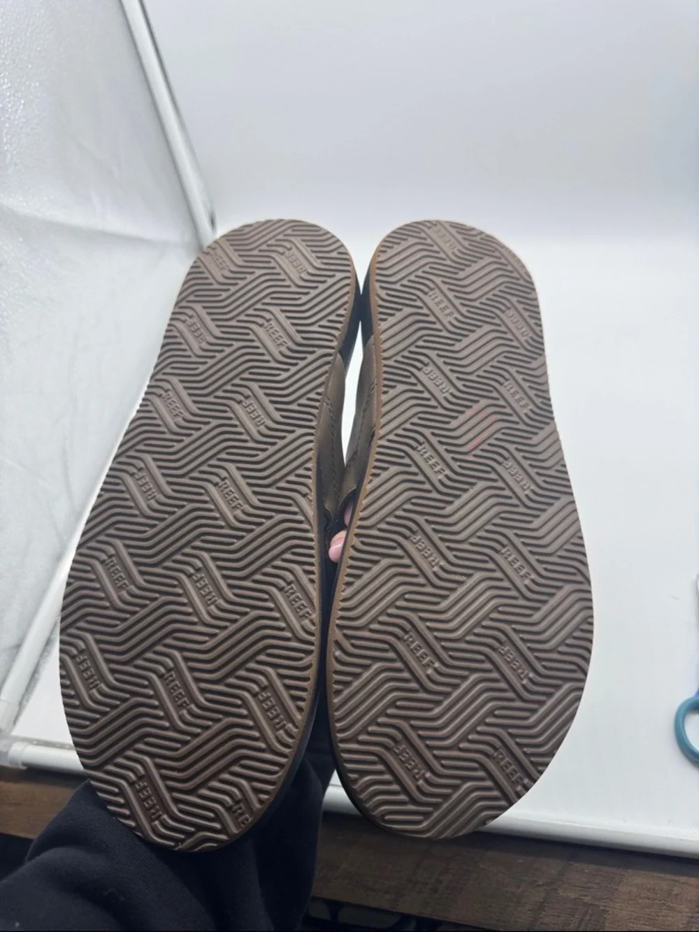 Reef Men’s Cushion‎ Spring Brown Flip Flops Size 9